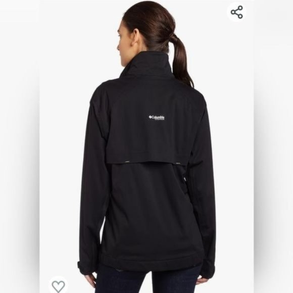 Columbia Women's interchange Match Play Parka jacket Black With Yellow Zips. - Picture 13 of 13